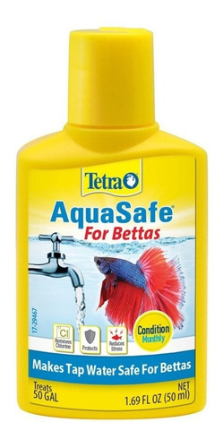 Acondicionador Tetra Aquasafe 50ml - Especial Para Bettas 