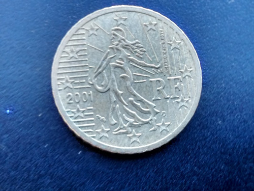 Moneda Francia 50 Cents De Euro 2001 (x206.