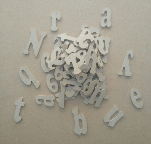 2pz Letras, Nombres, Frases, Recuerdos, 8cm Mdf De 3mm