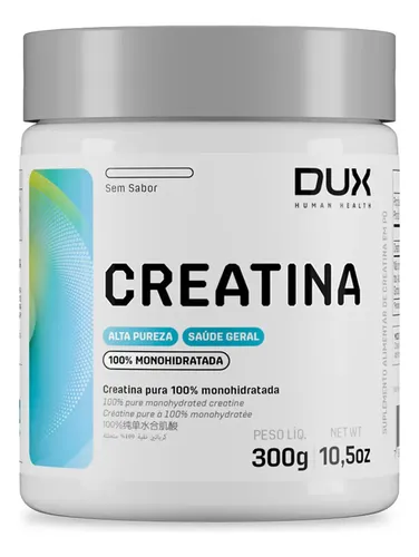 DUX HUMAN HEALTH Creatina Monohidratada Pura Sabor Neutro 300g