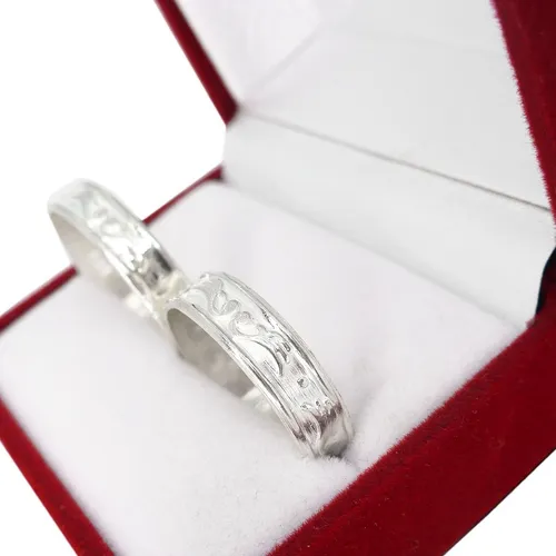 Alianzas Plata 925 Labrada Alas Compromiso Casamiento Novios