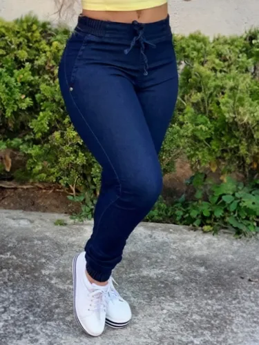 Calça jogger cintura alta cheap feminina