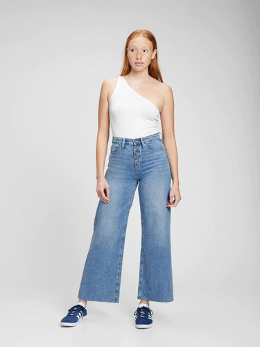 Jeans Mujer Gap Wide-leg Medium Natalie Celeste