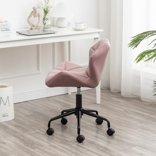 Silla De Oficina Giratoria Ajustable Diseño Capitoné Color