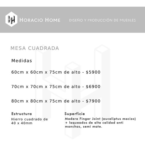 Imagen 5 de 7 de Mesas De Comedor 70 Muebles Hierro Y Madera - Horacio Home