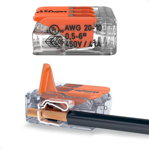Kit Com 4 Unidades Conectores Para Chuveiro 221-613 Wago