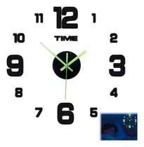 Comprar Reloj De Pared Moderno 3d Decorativo Grande Luminoso Diy