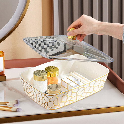 Servir Bandeja Con Tapa Portátil De 36.8cmx24.3cmx16.1cm
