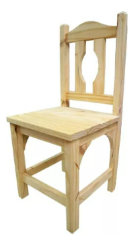 Silla De Madera De Pino