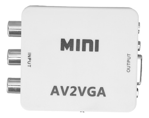 Convertidor Av A Vga, Hd, 1080p, Mini Video Para Computadora