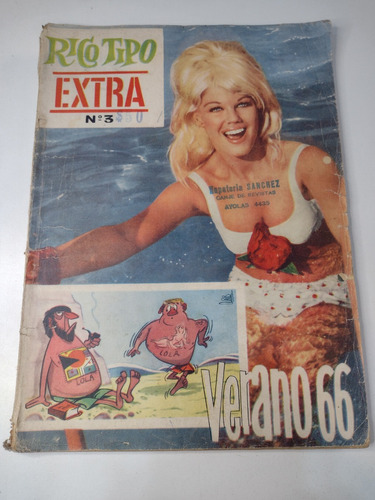 Revista Rico Tipo Extra Verano 66 Nº3 Diciembre 1965