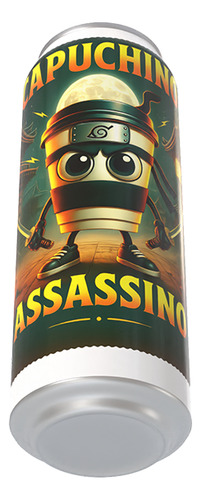 Termo Lata Capuchino Assassino Inoxidable Meme Trend Italia
