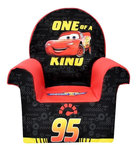 Sillon Infantil Individual De Espuma Disney Color Cars