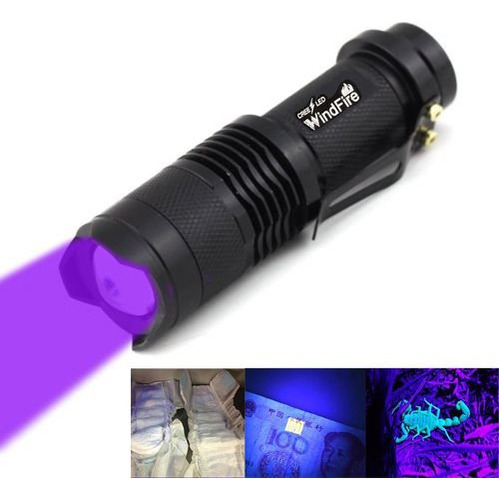 Windfire® Mini Zoomable 3 Modos Uvultraviolet Led Blacklight