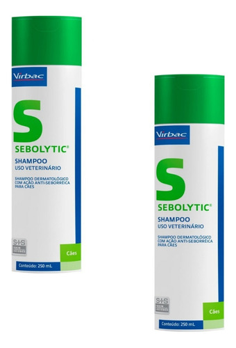 2 Sebolytic Shampoo 250ml - Virbac