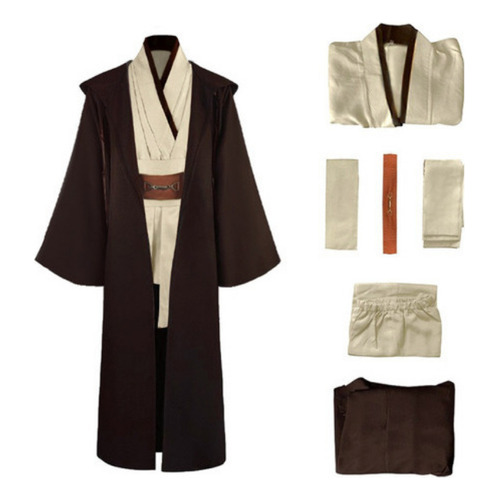 2023 Traje Completo De Star Wars Cosplay De Obi-wan Kenobi