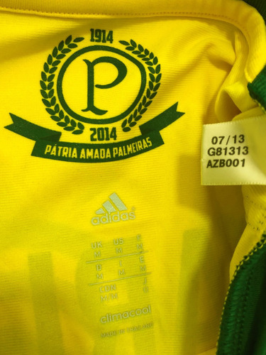 Camisa Palmeiras Brasileiro 2015 Eguren Amarela Jogo Único