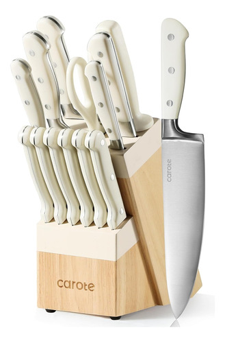 Cuchillos De Cocina De 14 Piezas De Acero Inoxidable Carote