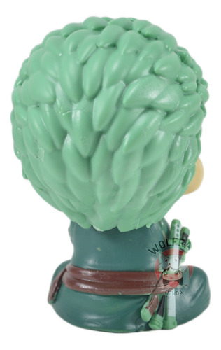 Figuras Muñeco Gashapon One Piece Roronoa Zoro Cabezon
