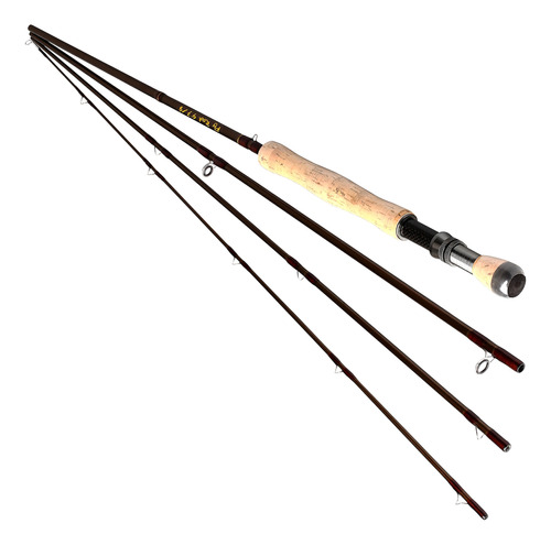 9 Ft # 7 8 Pesca Mosca Rod Pole 4 Pieza Carbono Accion 2,7 M