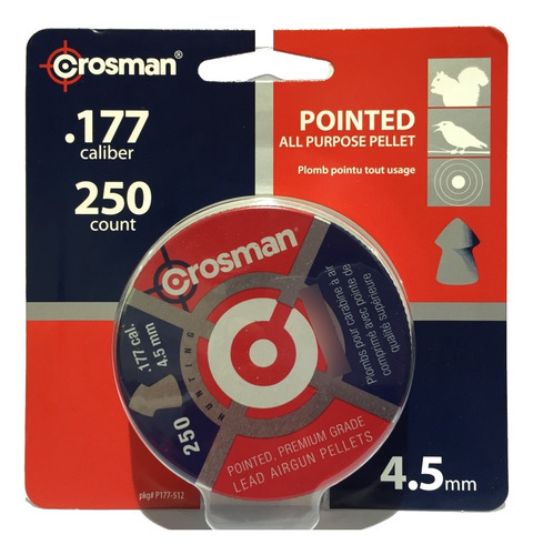 Balines Crosman Cal. 4,5 Mm X 250 Unidades P177