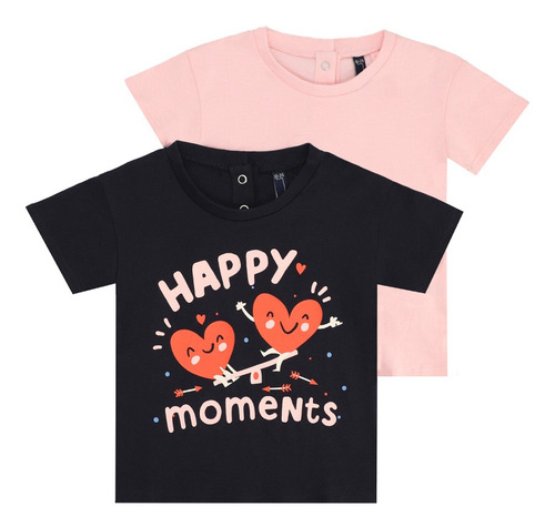 Pack De Playeras San Valentín De Bebé Niña C& A (1061793