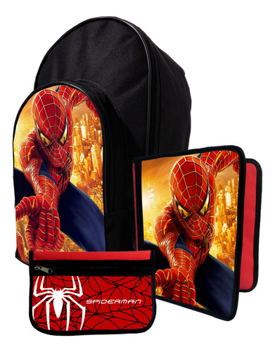 Kit Mochila+ Carpeta+ Cartu De Spiderman #11