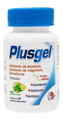 Plusgel Auxiliar En Gastritis E Indigestión 50 Tabs