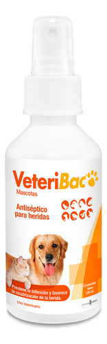 Veteribac Spray 120 Ml Regenera Heridas No Arde Ni Irrita