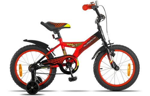 Bicicleta Aurorita Infantil Rodado 16 Spider *ahora 12/18* Color Rojo