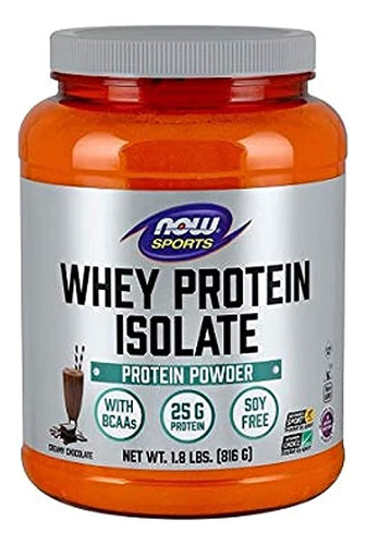 Now Foods Whey Isolate Chocolate, 1.0 Count Suero Aislado D