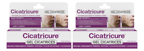 Pack Cicatricure 02 Gel Cicatrices Y Estrias 30g C/u