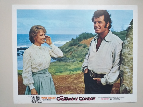 The Castaway Cowboy - 8 Lobby Cards Cine Disney Usa 1974 *