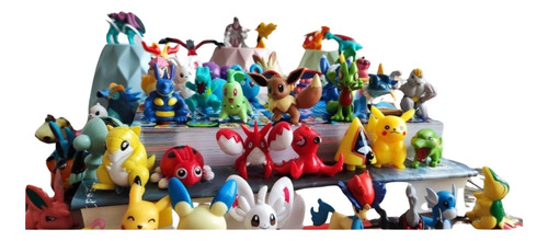 10 Figuras Pokemon 4-7cm Sorpresa Cumpleaños Pikachu Niños