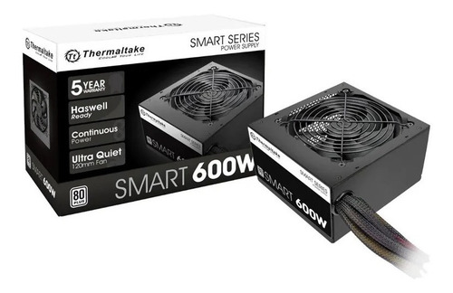Fuente De Poder Thermaltake 600w Smart Series 80 Plus White