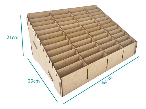 Caja Organizador Exhibidor Mdf Para 48 Telefono Celular