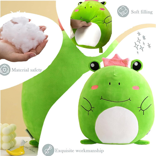 Deiuog Juguete De Peluche De Rana, Suave Y Lindo, Almohada D