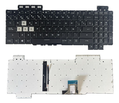 Teclado Para Asus Tuf Gaming Fx505dd Fx505dv Fx505du Rgb Negro Español