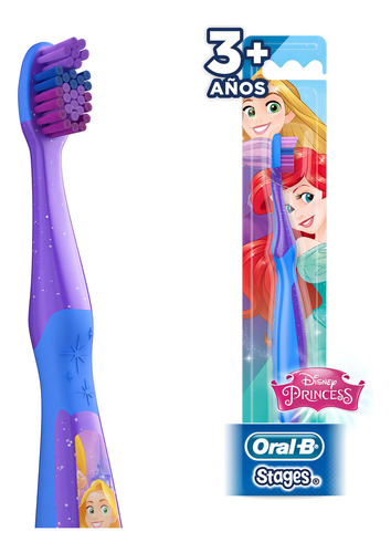 Cepillo de dientes infantil Oral-B Stages Disney Princess suave blanco