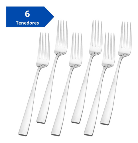 Juego De Cubiertos Florencia Para 6 Personas, 24 Piezas Plateado