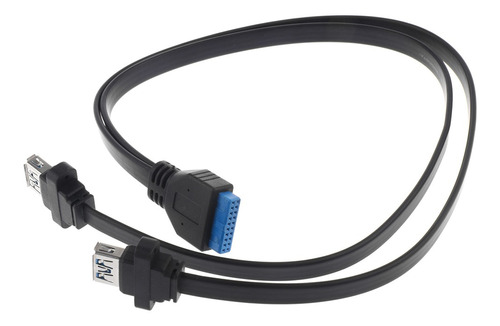 Usb 3.0 20 Pin 5gbps Soporte Femenino A Placa Base Cable
