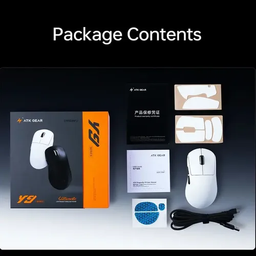 ATK GEAR Y9 ULTIMATE　(デパス） Mouse Sem Fio Leve Atk Dragonfly Y9 Ultimate | Frete grátis