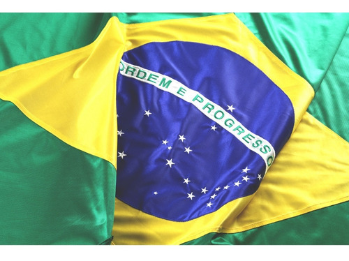 Bandeira Do Brasil Oficial Bordada 2,5 Panos Alta Qualidade