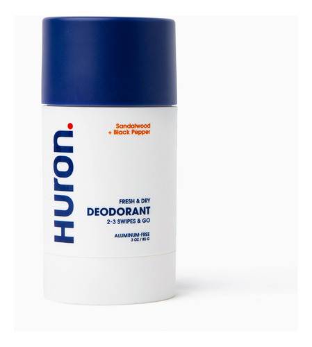 Huron Desodorante Sin Aluminio Para Hombres, Neutraliza El O