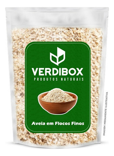 Aveia Em Flocos Finos Puro Premium 1kg Verdibox