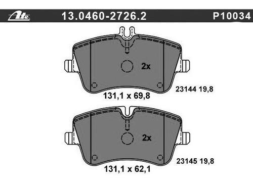 Balatas Delanteras M B C220 Scoupé 01-04 2.1 134hp Cl203 Ate