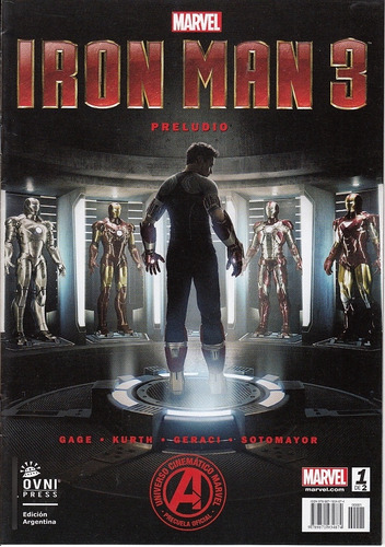 Iron Man 2 -preludio, De Sin . Editorial Ovni Press, Tapa Blanda, Edición 1 En Español, 2021