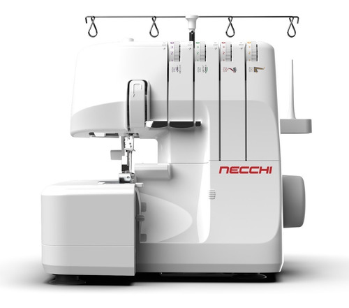 Máquina de coser overlock Necchi L234A portable blanca 220V