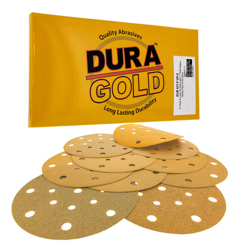 Dura-gold Discos De Papel De Lija Dorados De 60, 80, 100, 12