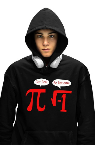 Sudadera Con Capucha Original Negra Unisex Cientifico Pi